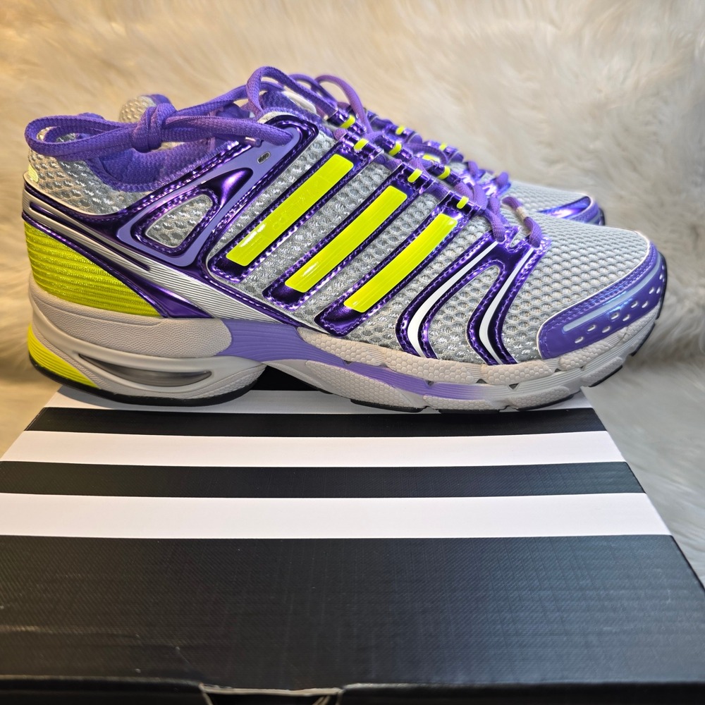 adidas Adistar Control 5 Women's 8.5 Grey Purple Lime KJ8805 NIB